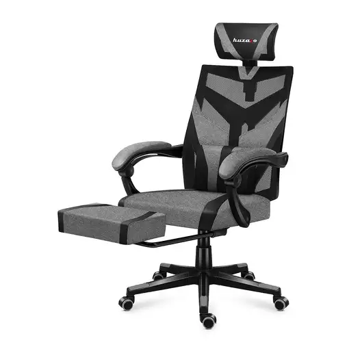 Huzaro Combat 5.0 Silla para videojuegos de PC Asiento de malla Negro, Gris