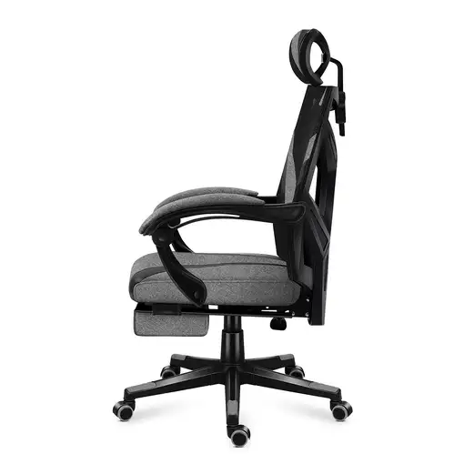 Huzaro Combat 5.0 Silla para videojuegos de PC Asiento de malla Negro, Gris