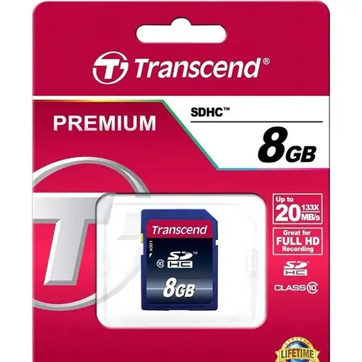 Transcend TS8GSDHC10 memoria flash 8 GB SDHC NAND Clase 10