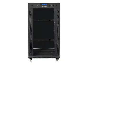 Lanberg FF01-6622-12BL armario rack 22U Rack o bastidor independiente Negro