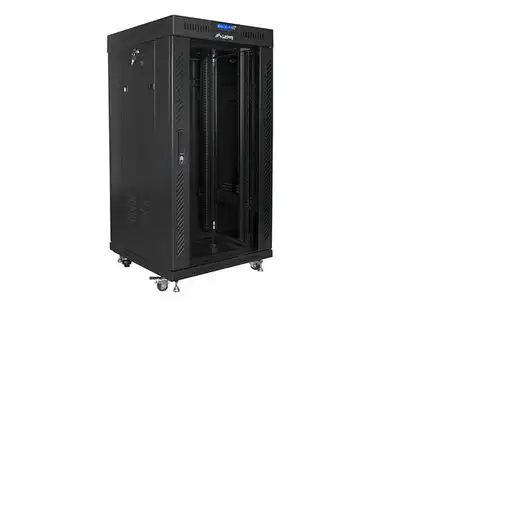 Lanberg FF01-6622-12BL armario rack 22U Rack o bastidor independiente Negro