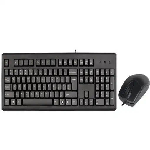 A4Tech KM-720620D teclado Ratón incluido Oficina USB QWERTY Inglés Negro