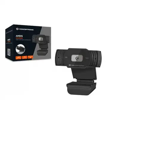 Conceptronic AMDIS04B cámara web 1920 x 1080 Pixeles USB 2.0 Negro