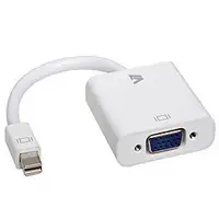 V7 Adattatore video bianco da Mini DisplayPort maschio a VGA femmina