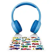 Lenco HPB-110 Kids Kopfhörer BT blau 85DB Limite akku stickers Auriculares