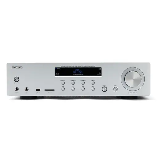 Aiwa AMU-120BTSL amplificador de audio 2.0 canales Hogar Gris
