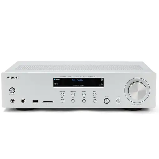 Aiwa AMU-120BTSL amplificador de audio 2.0 canales Hogar Gris