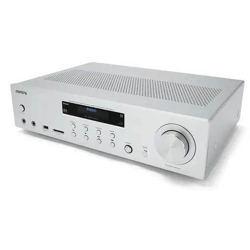 Aiwa AMU-120BTSL amplificador de audio 2.0 canales Hogar Gris