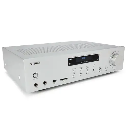 Aiwa AMU-120BTSL amplificador de audio 2.0 canales Hogar Gris