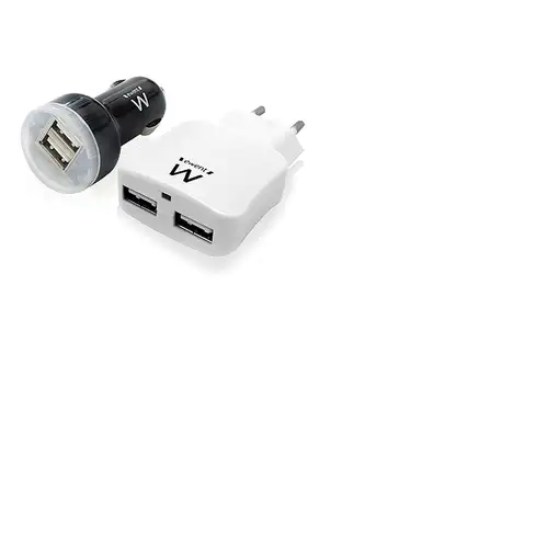 Ewent EW1206 cargador de dispositivo móvil Teléfono móvil, MP3, Tableta Negro