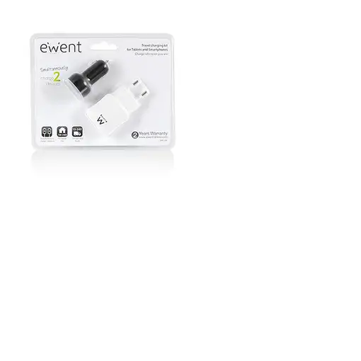Ewent EW1206 cargador de dispositivo móvil Teléfono móvil, MP3, Tableta Negro