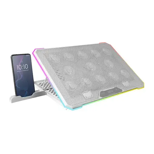 Mars Gaming MNBC13, Base Refrigeradora y Stand para Portátiles Hasta 17”, Iluminac