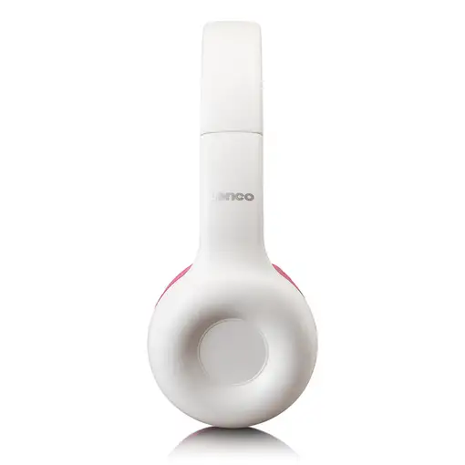 Lenco HP-010PK auricular y casco Auriculares Alámbrico Diadema Música Rosa, Blanco