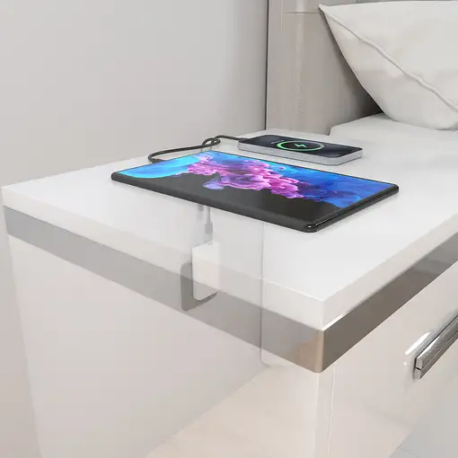 AISENS Cargador De Pared GaN Ultra Delgado 65W, 1xUSB-C PD3.0 QC4.0, 1xUSB-A QC3.0