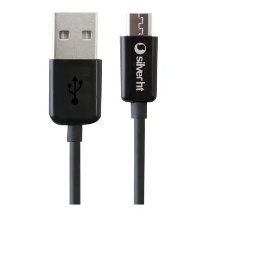 SilverHT Cable USB Charge&Sync - MiniUSB - BASIC - 1,5m negro