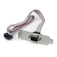 StarTech.com Adaptador de 0.4m Header Cabezal Bracket Serie Serial DB9 RS232 a IDC