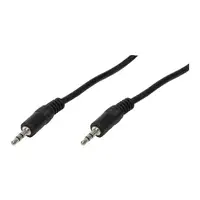 LogiLink 3.5mm - 3.5mm, 2m cable de audio 3,5mm Negro