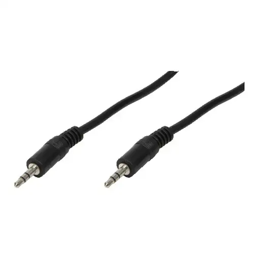 LogiLink 3.5mm - 3.5mm, 2m cable de audio 3,5mm Negro