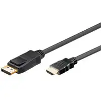 Goobay 1m DP/HDMI DisplayPort Negro Goobay 1m DP/HDMI DisplayPort Negro