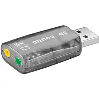 Goobay 95451 cambiador de género para cable 2 x 3.5 mm USB 2.0 Transparente