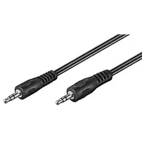 Goobay 50019 cable de audio 1,5 m 3,5mm Negro