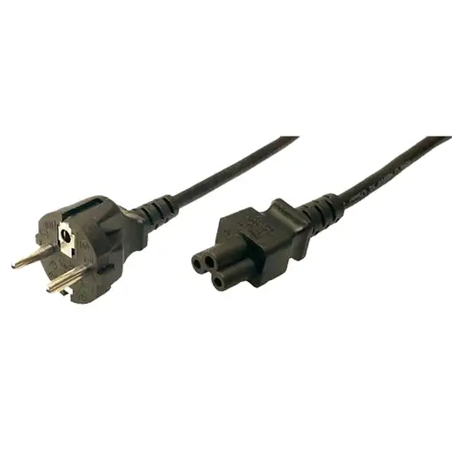 LogiLink CP093 cable de transmisión Negro 1,8 m C5 acoplador CEE7/7