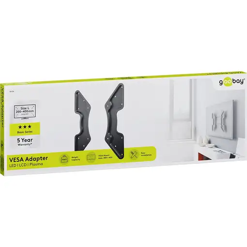 Goobay 60134 soporte para TV 139,7 cm (55") Negro