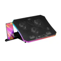 Mars Gaming MNBC6, Base Refrigeradora + Stand XL 19'' ARGB, 3 Ventiladores, Soport