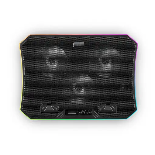 Mars Gaming MNBC6, Base Refrigeradora + Stand XL 19'' ARGB, 3 Ventiladores, Soport