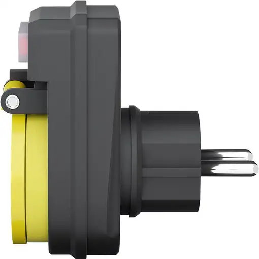 Goobay 41266 adaptador de enchufe eléctrico Tipo F Negro