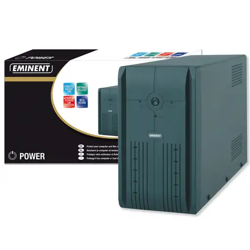 Eminent UPS 600VA sistema de alimentación ininterrumpida (UPS) 0,6 kVA 360 W Eminent UPS 600VA sistema de alimentación ininterrumpida (UPS) 0,6 kVA 360 W