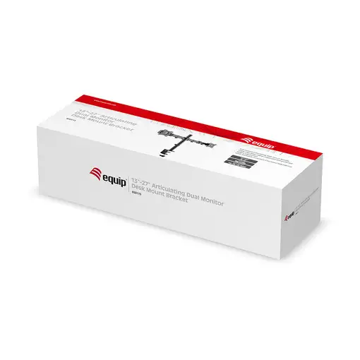 SOPORTE Monitor ESCRITORIO EQUIP 2 BRAZOS 13-27" VESA 75/100 MONTAJE PINZA