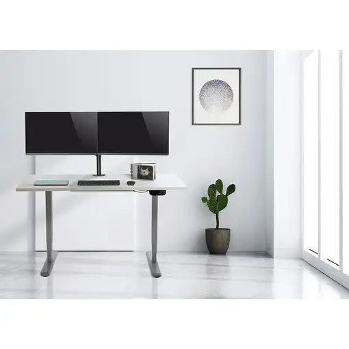SOPORTE Monitor ESCRITORIO EQUIP 2 BRAZOS 13-27" VESA 75/100 MONTAJE PINZA
