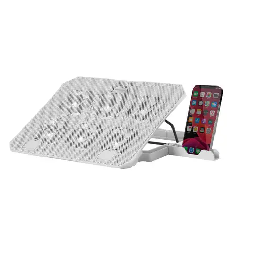 Mars Gaming MNBC23, Base Refrigeradora y Stand 16”, 6 Ventiladores Controlables co