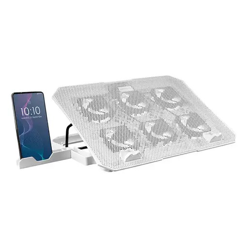 Mars Gaming MNBC23, Base Refrigeradora y Stand 16”, 6 Ventiladores Controlables co