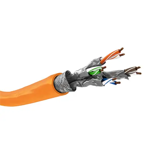 Goobay 91888 cable de red Naranja 100 m Cat7a S/FTP (S-STP)