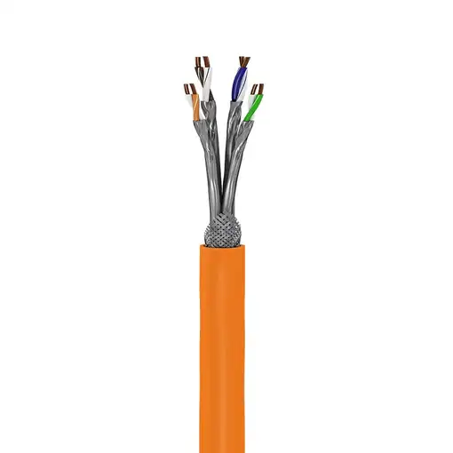 Goobay 91888 cable de red Naranja 100 m Cat7a S/FTP (S-STP)