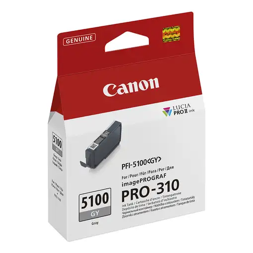 Canon PFI-5100 GY cartucho de tinta 1 pieza(s) Original Gris