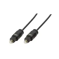 LogiLink Toslink - Toslink, 2m cable de audio Negro