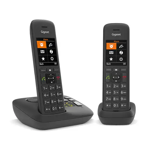 Gigaset C575A Duo Teléfono DECT/analógico Identificador de llamadas Negro Gigaset C575A Duo Teléfono DECT/analógico Identificador de llamadas Negro