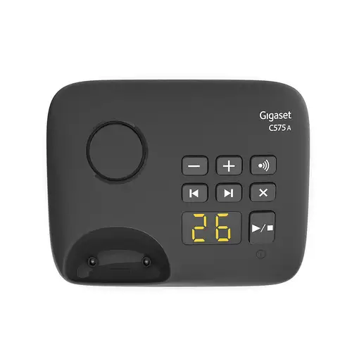 Gigaset C575A Duo Teléfono DECT/analógico Identificador de llamadas Negro