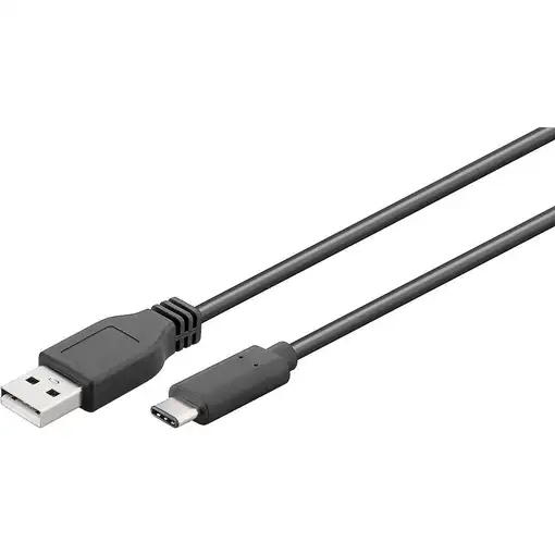 Goobay 55466 cable USB USB 2.0 1 m USB C USB A Negro