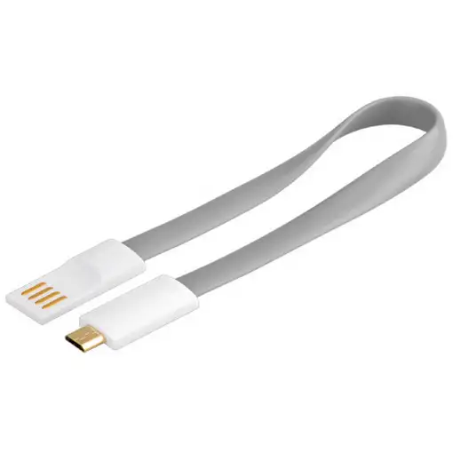 Goobay USB 2.0 A/micro-B 0.2m cable USB 0,2 m USB A Micro-USB B Gris