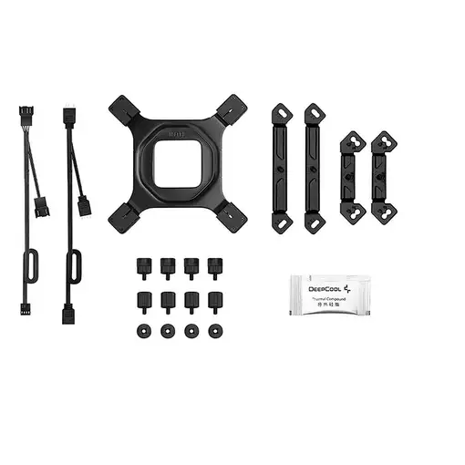 DeepCool AG620 BK ARGB V2 Conjunto de chips, Placa base Refrigerador de aire 12 cm