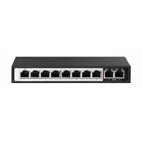 Extralink PoE Switch CERES 8x 100Mb/s PoE/PoE+, 2x RJ45 Uplink 100Mb/s, 96W