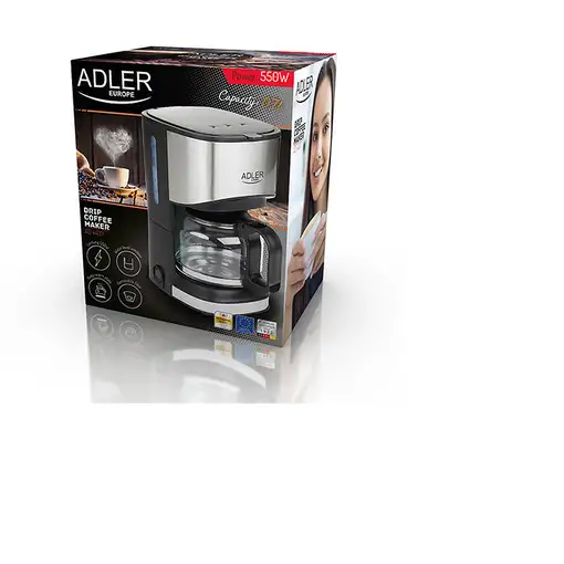 Cafeteras goteo Semi-automática Negro AD 4407 ADLER