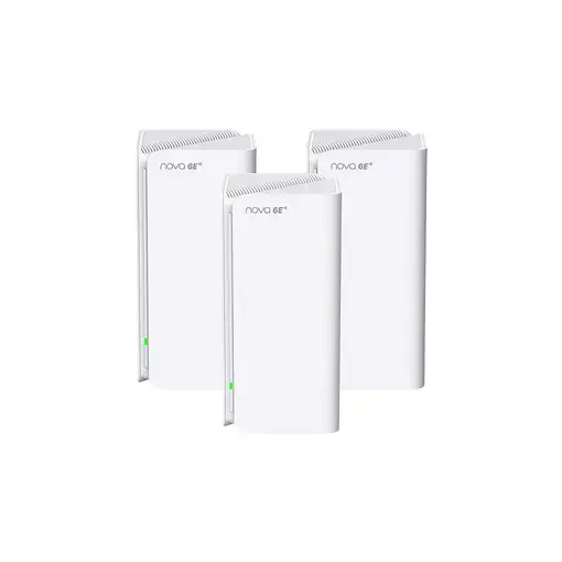 Tenda MX21 Pro(3-pack) Tribanda (2.4 GHz / 5 GHz / 6 GHz) Wi-Fi 6 (802.11ax) Blanc Tenda MX21 Pro(3-pack) Tribanda (2.4 GHz / 5 GHz / 6 GHz) Wi-Fi 6 (802.11ax) Blanc