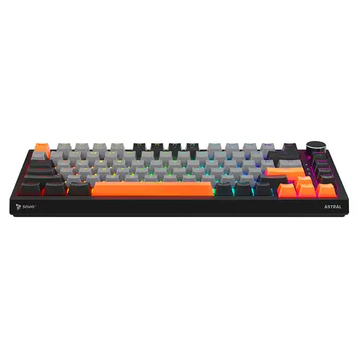 Savio ASTRAL BLACK JADE 3 COLOURS teclado Juego USB QWERTY Internacional de EE.UU.