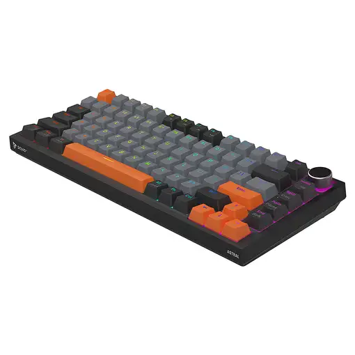 Savio ASTRAL BLACK JADE 3 COLOURS teclado Juego USB QWERTY Internacional de EE.UU.