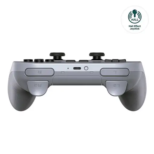 8Bitdo Pro 2 Hall Effect Gris USB Gamepad Analógico/Digital Android, Nintendo Swit